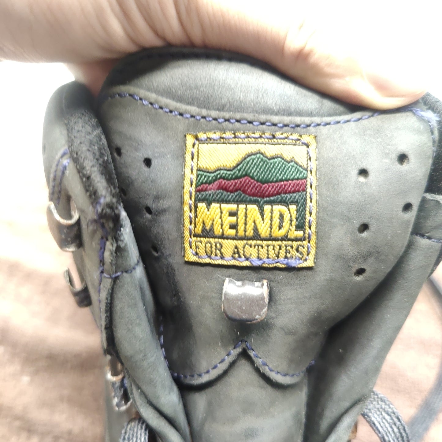 Meindl Dark Grey Leather Hiking Boots Shoes Women Size UK 5 EU 38