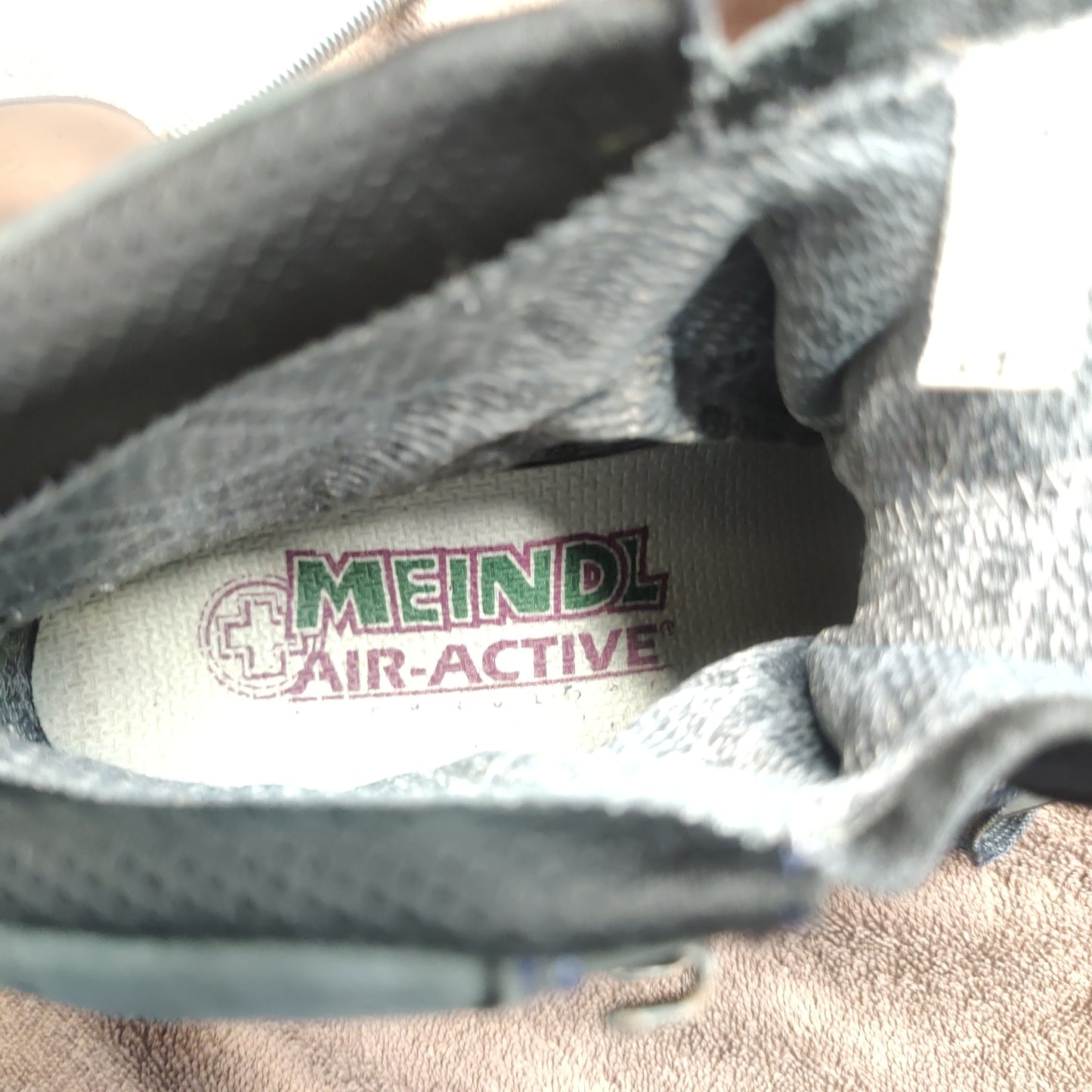 Meindl Dark Grey Leather Hiking Boots Shoes Women Size UK 5 EU 38