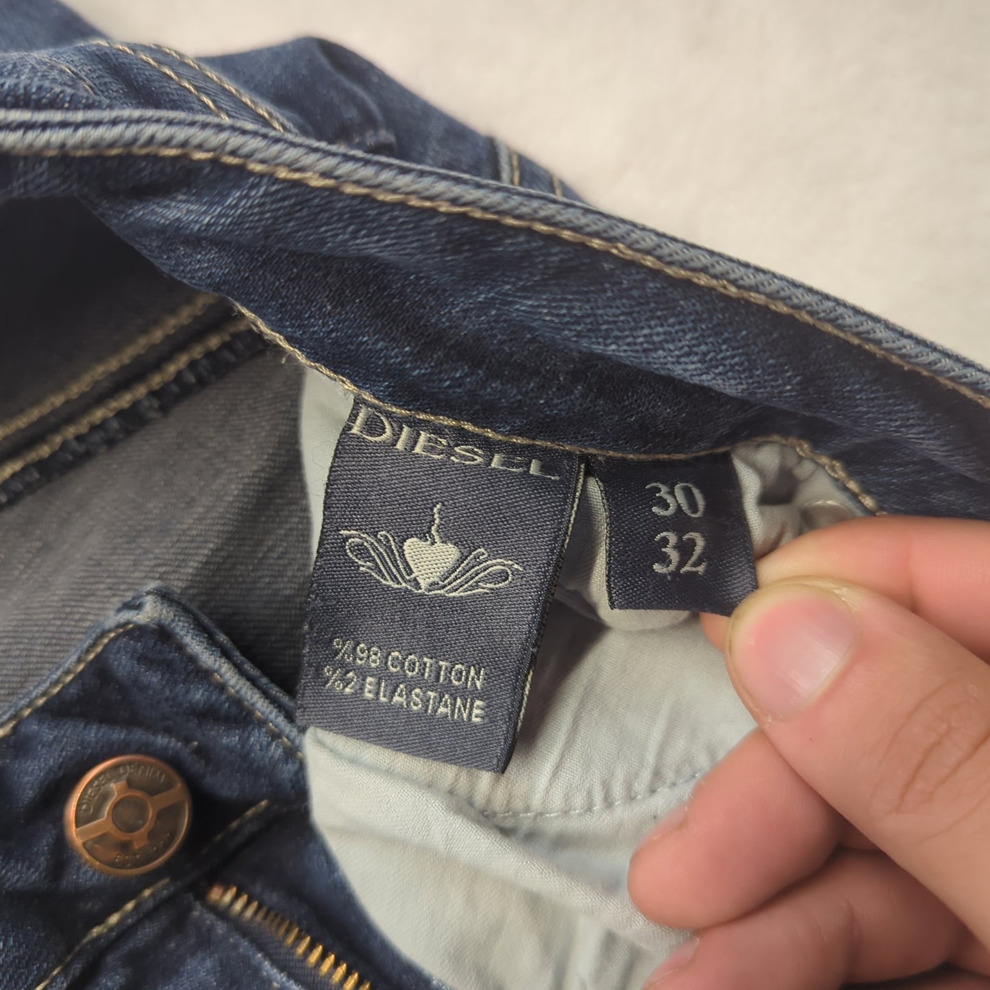 Diesel Vintage Blue Flared Bootcut Denim Jeans Women W30 L32