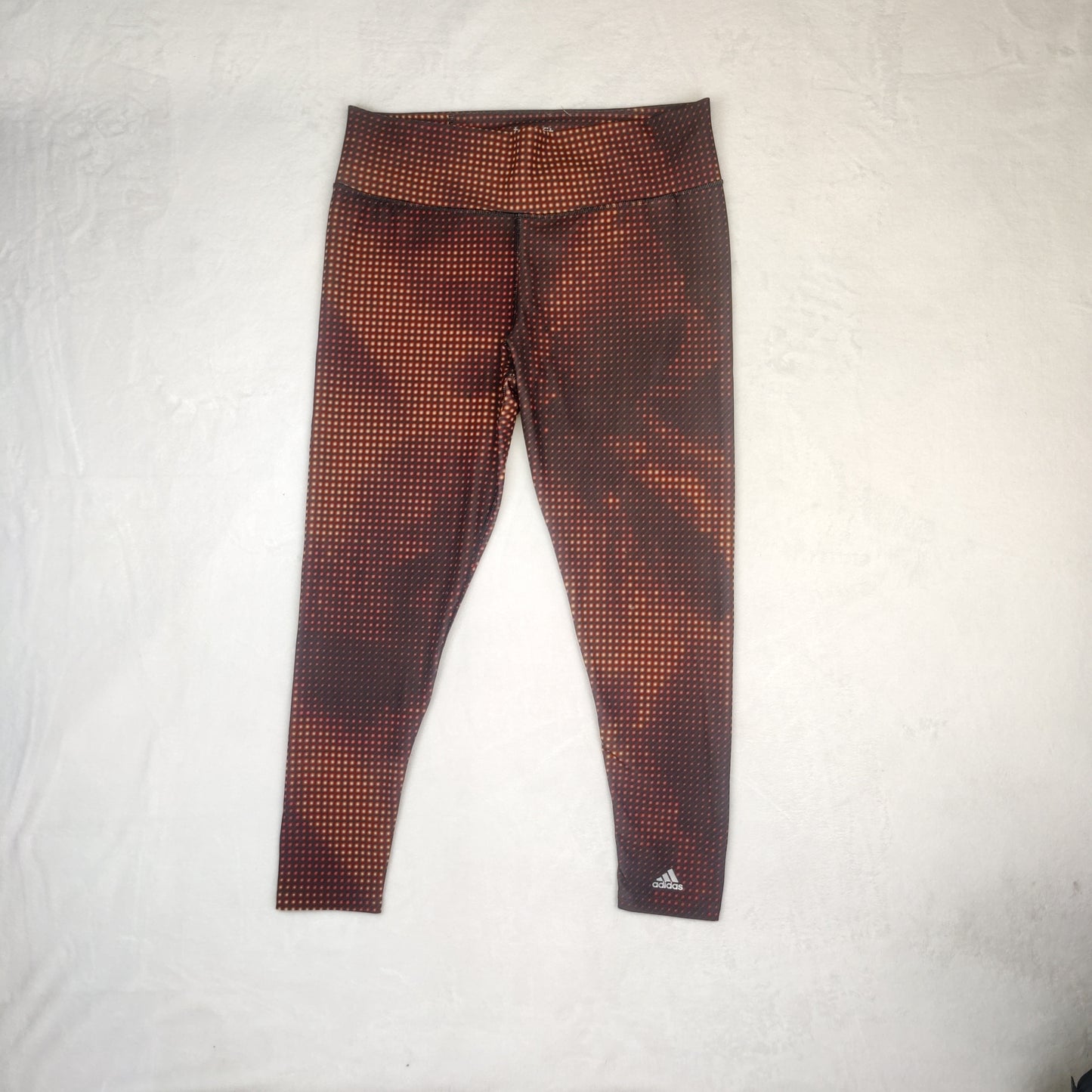 Adidas Climalite Techfit Red/Black Leggings Women Size XL UK 20-22