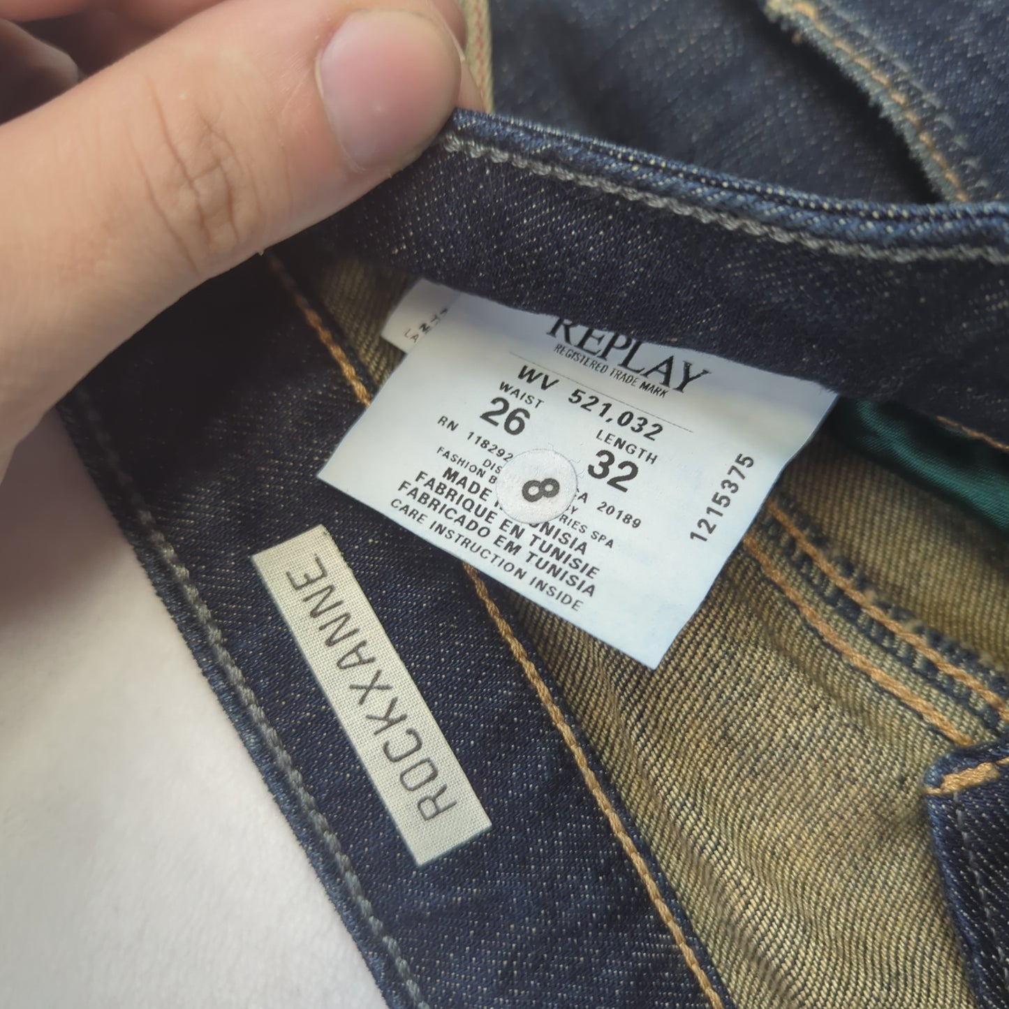 Replay Rockxanne Blue Slim Skinny Denim Jeans Women W26 L32 ~ NWT