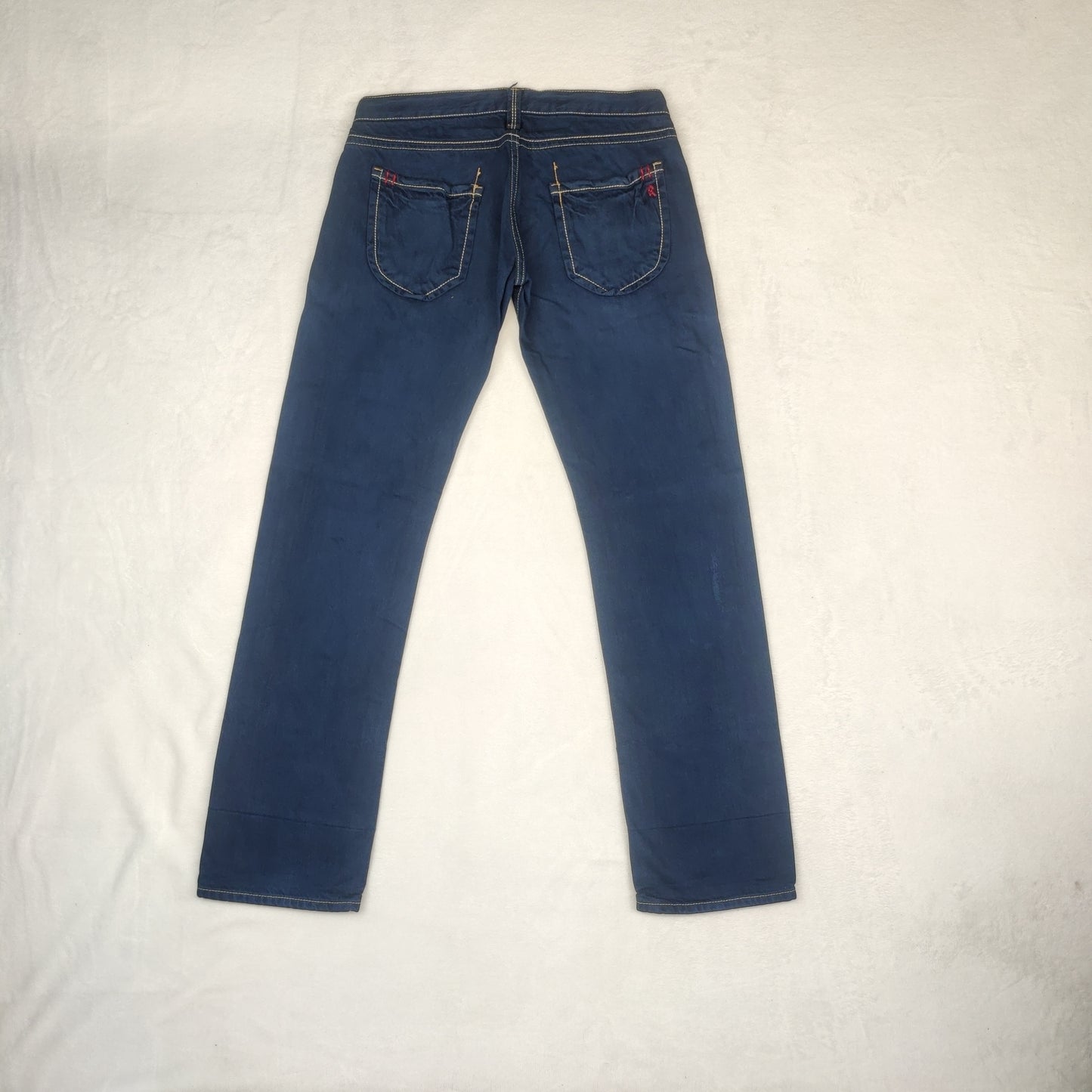 Replay Blue Straight Fit Denim Jeans Women Size W27 L32