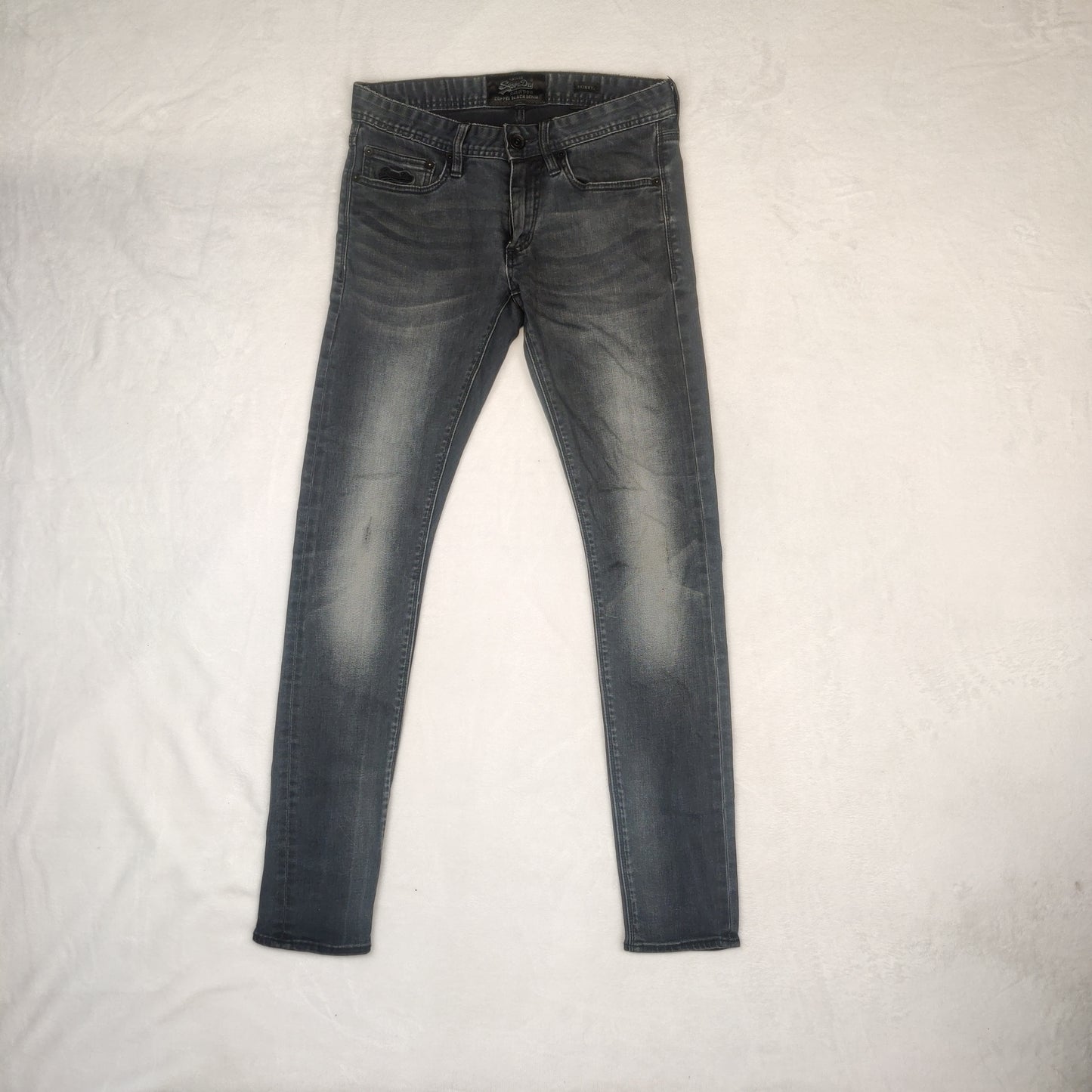 Superdry Vintage Black Skinny Fit Jeans Men W29 L32