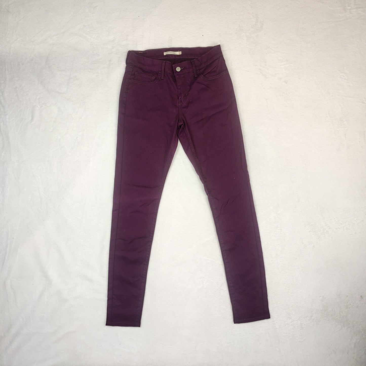 Levi's 710 Super Skinny Fit Purple Jeans Women W28 L30