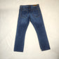 Diesel Blue Straight Fit Denim Jeans Men Size W34 L32