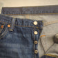 Levi's 501 Blue Straight Fit Button Fly Jeans Men W36 L32