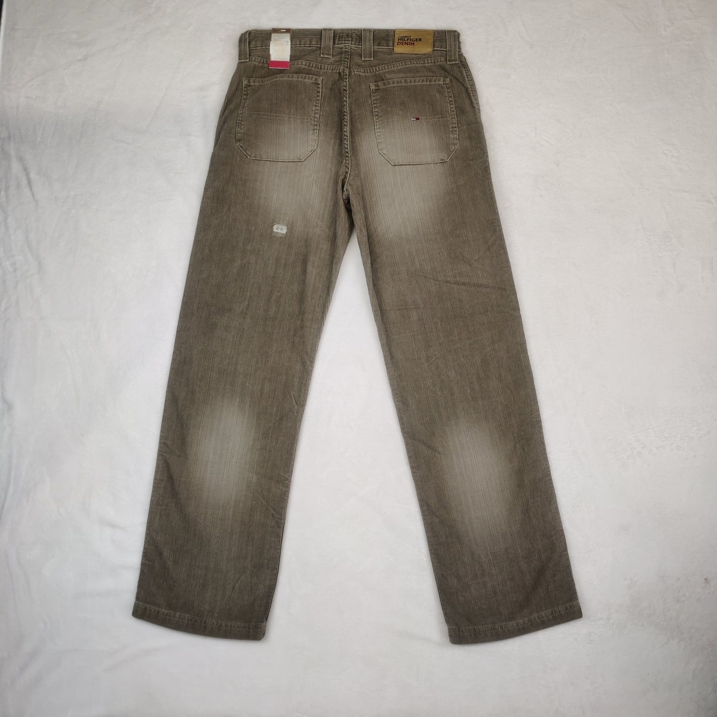 Tommy Hilfiger Ballpeen Vintage Beige Straight Corduroy Jeans Men W32 L34