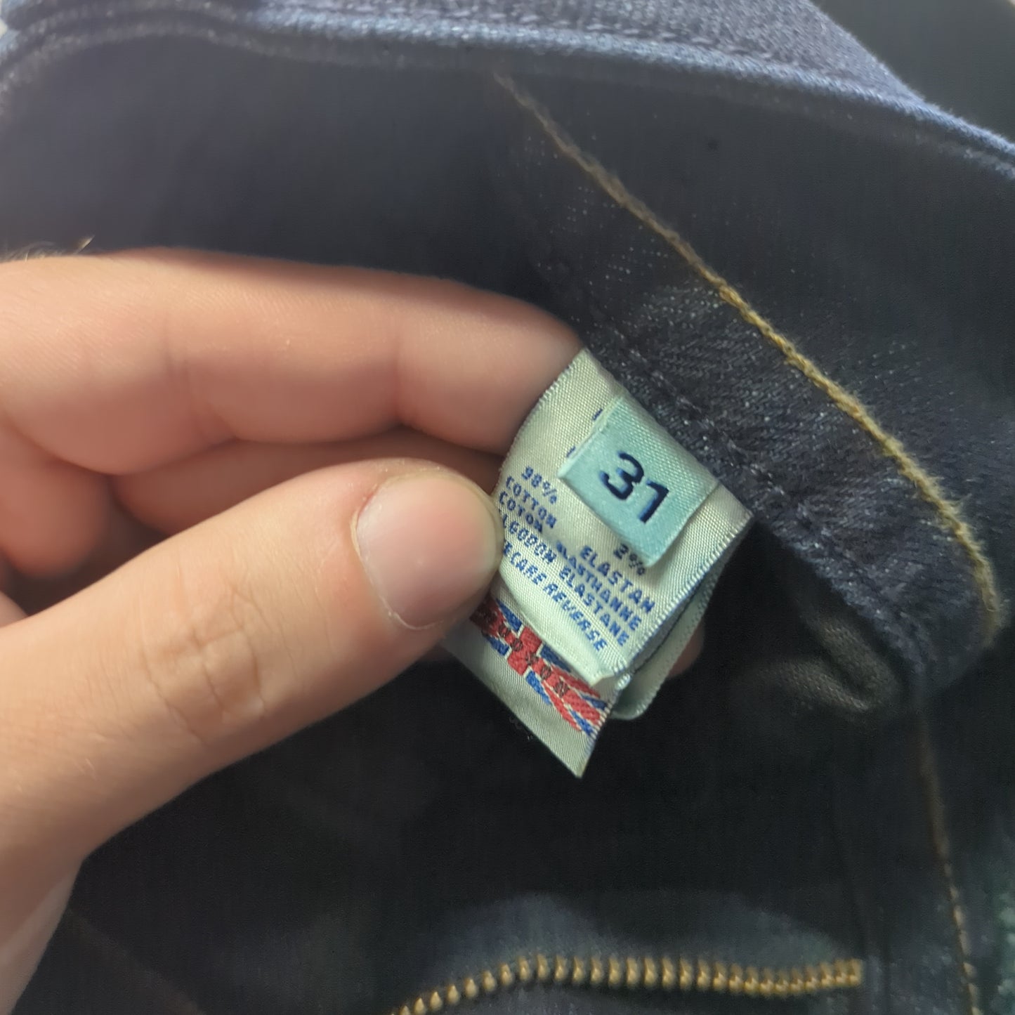 Hudson USA Vintage Dark Blue Bootcut Jeans Women W34 L32