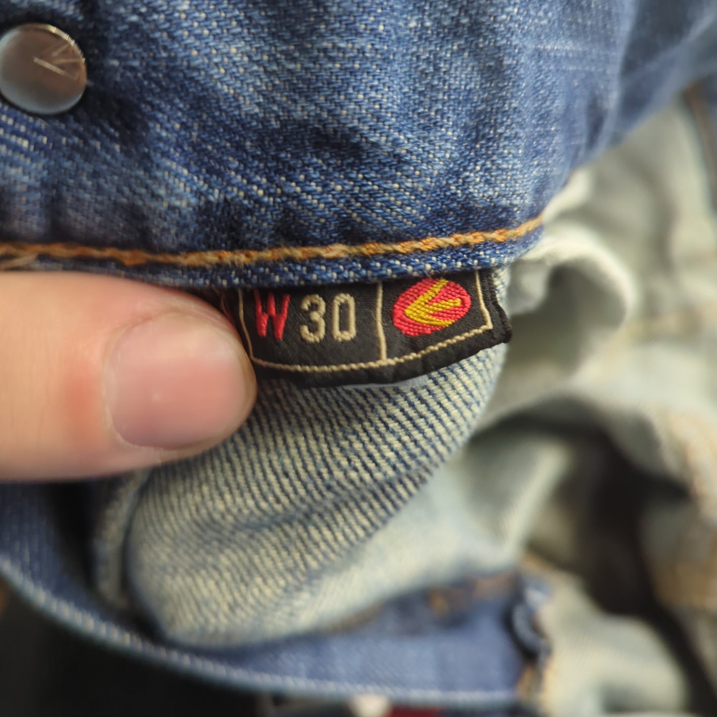 Energie Vintage Light Blue Denim Straight Fit Jeans Men W30 L32