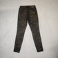 Mos Mosh Black Gold Shinny Skinny Jeans Women W28 L32