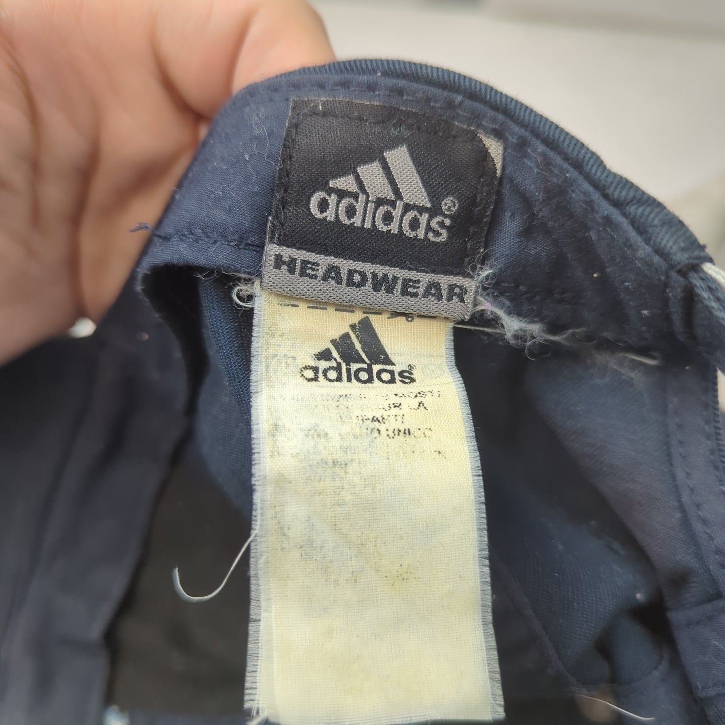 Adidas Embroidered Navy Blue Baseball Cap Hat Men One Size