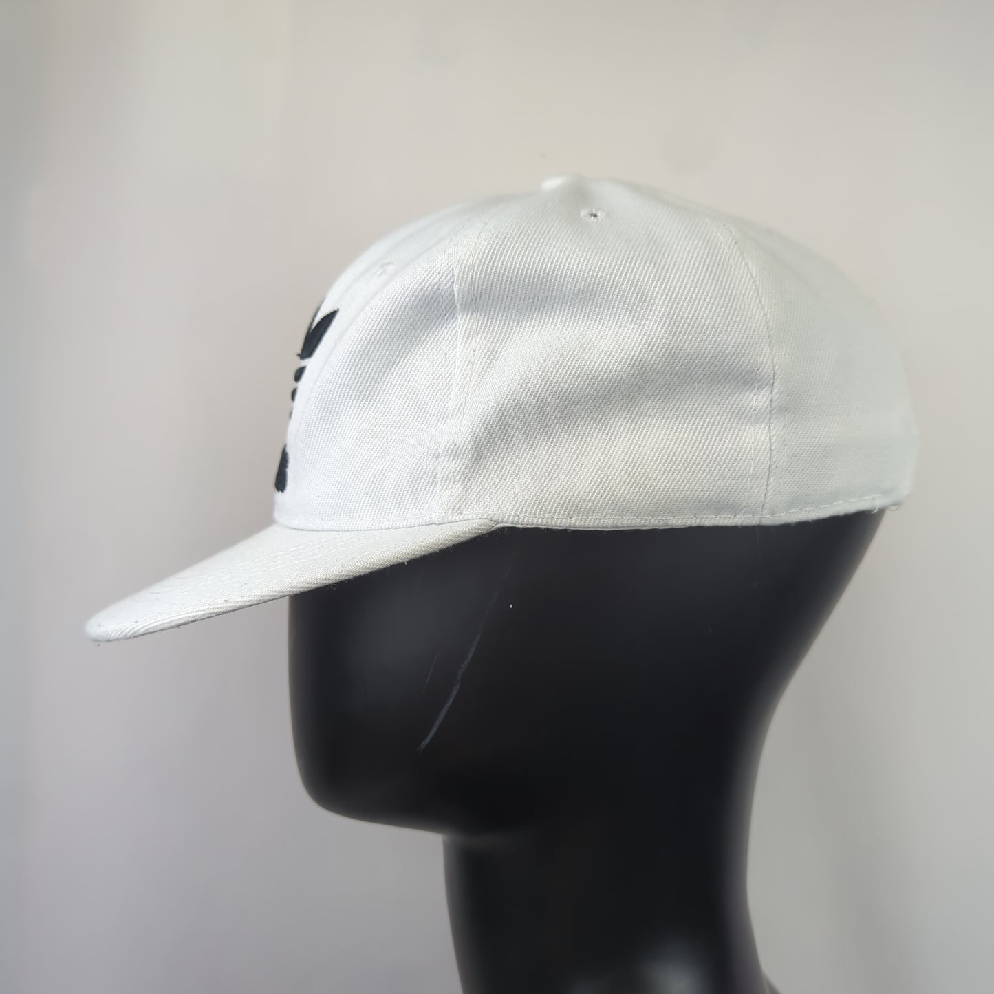 Adidas Vintage White Embroidered Snapback Cap Hat Men One Size