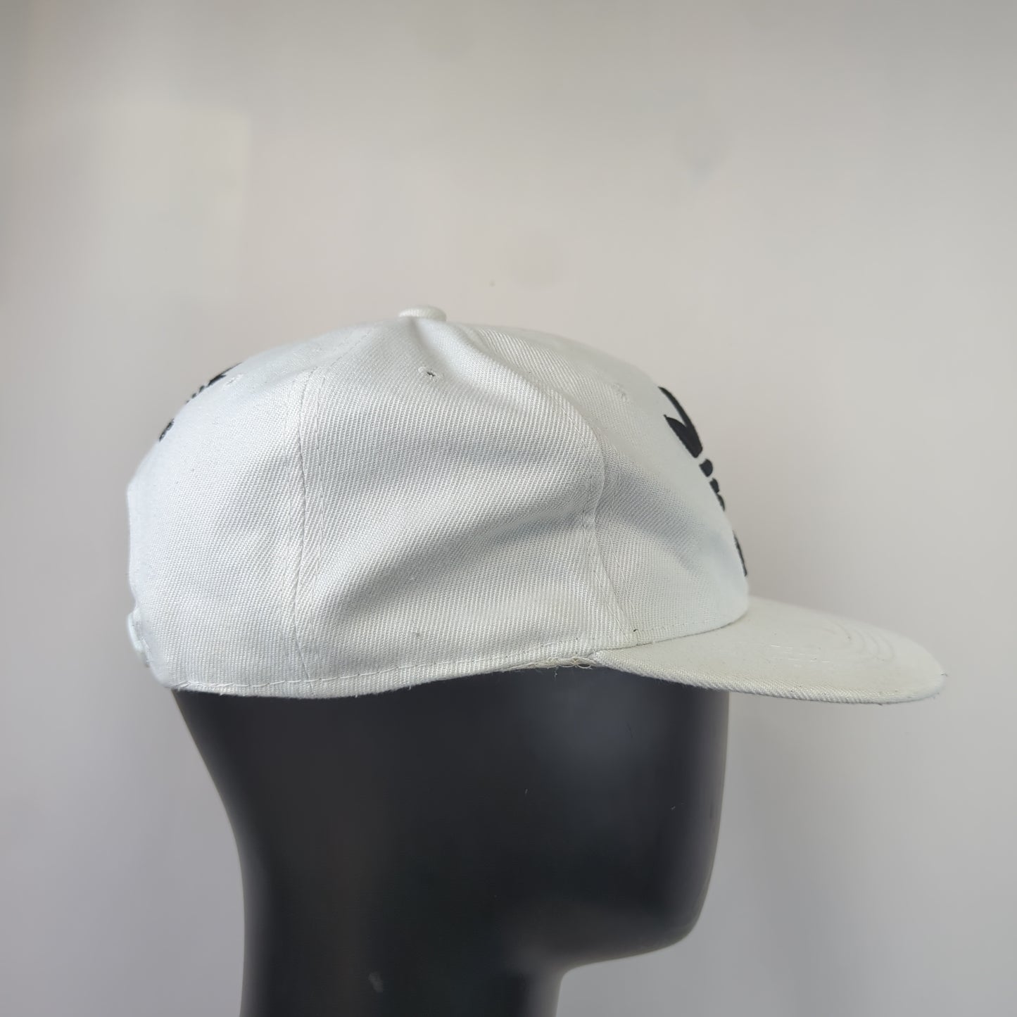 Adidas Vintage White Embroidered Snapback Cap Hat Men One Size