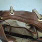 Michael Kors Brown Leather Shoulder Tote Bag Handbag Women