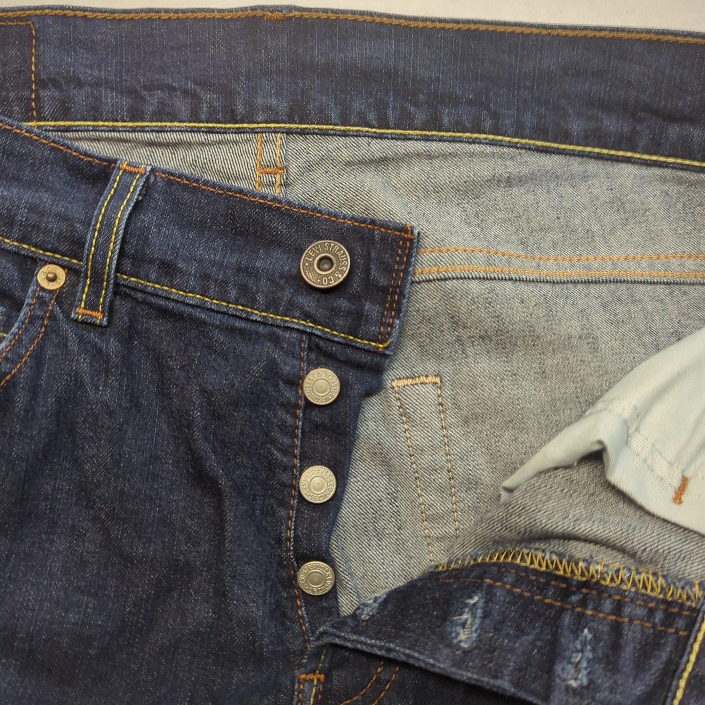 Levi's 512 Slim Tapered Dark Blue Denim Jeans Men Size W32/L32