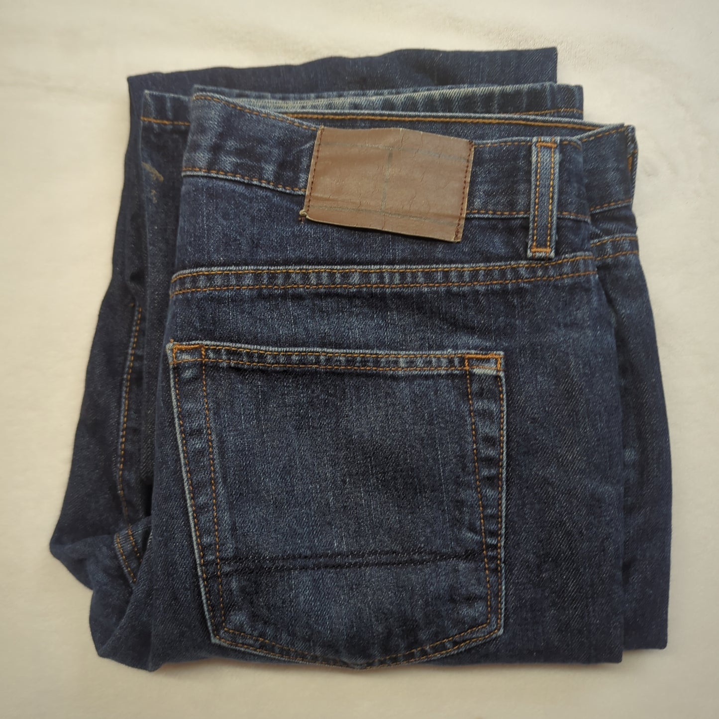 Tommy Hilfiger Relaxed Straight Fit Blue Denim Cotton Jeans Men Size W32/L30