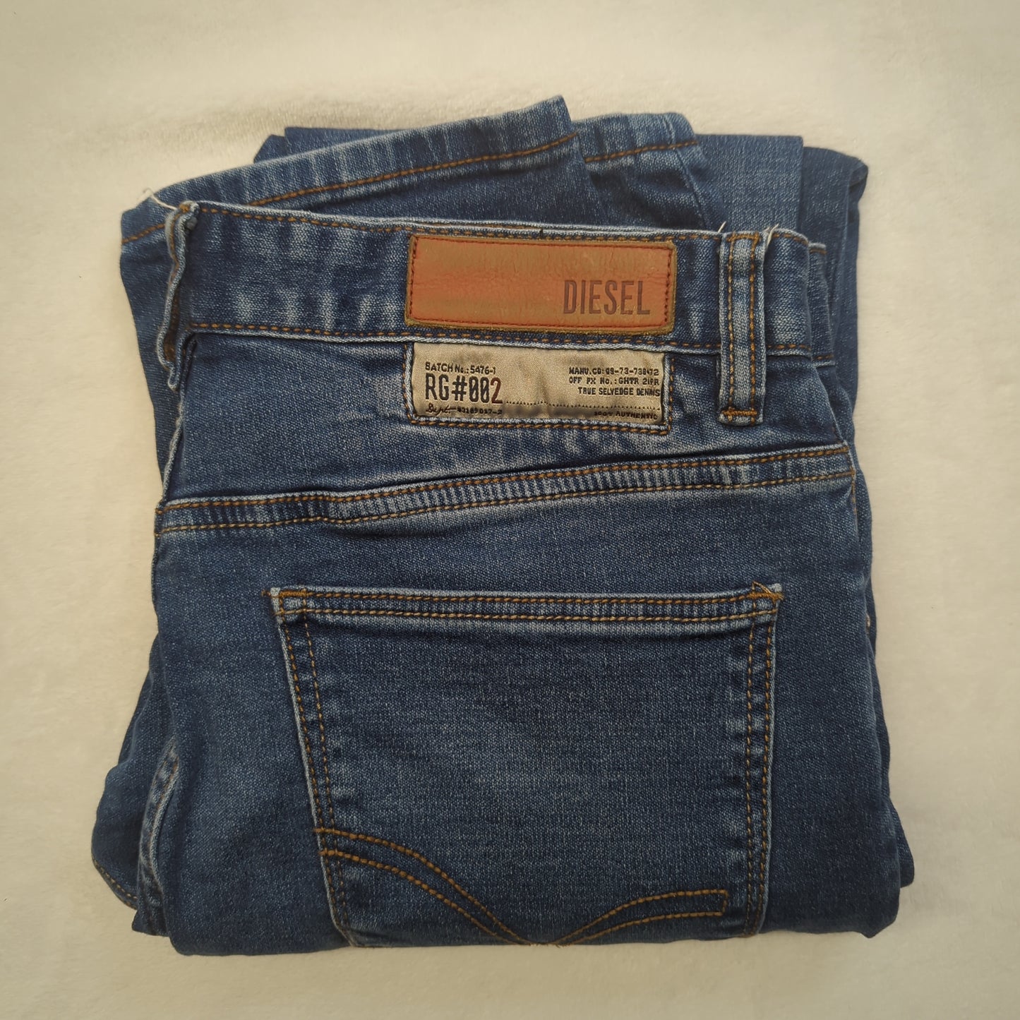 Diesel Slim Fit Blue Stonewash Denim Cotton Jeans Men Size W30/L32