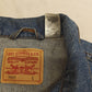Levi Strauss Blue Denim Trucker Jacket Relaxed Fit Men Large 70507 VGC