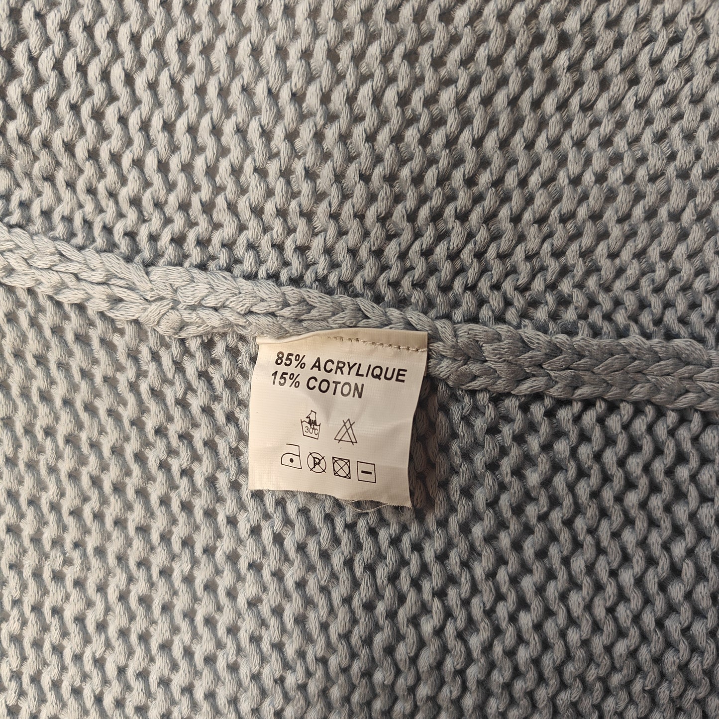 Philippe Le Bac Vintage Full Zip Blue Jumper Women Size Large XL