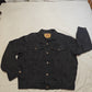 Levi’s Premium Black Trucker Jacket Stretch Denim Button Up Men Size Large