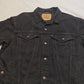 Levi’s Premium Black Trucker Jacket Stretch Denim Button Up Men Size Large