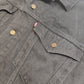 Levi’s Premium Black Trucker Jacket Stretch Denim Button Up Men Size Large