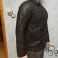 Reza Duro Black Vintage Leather Suede Reversible Bomber Jacket Men Size 52 Large