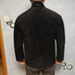 Reza Duro Black Vintage Leather Suede Reversible Bomber Jacket Men Size 52 Large