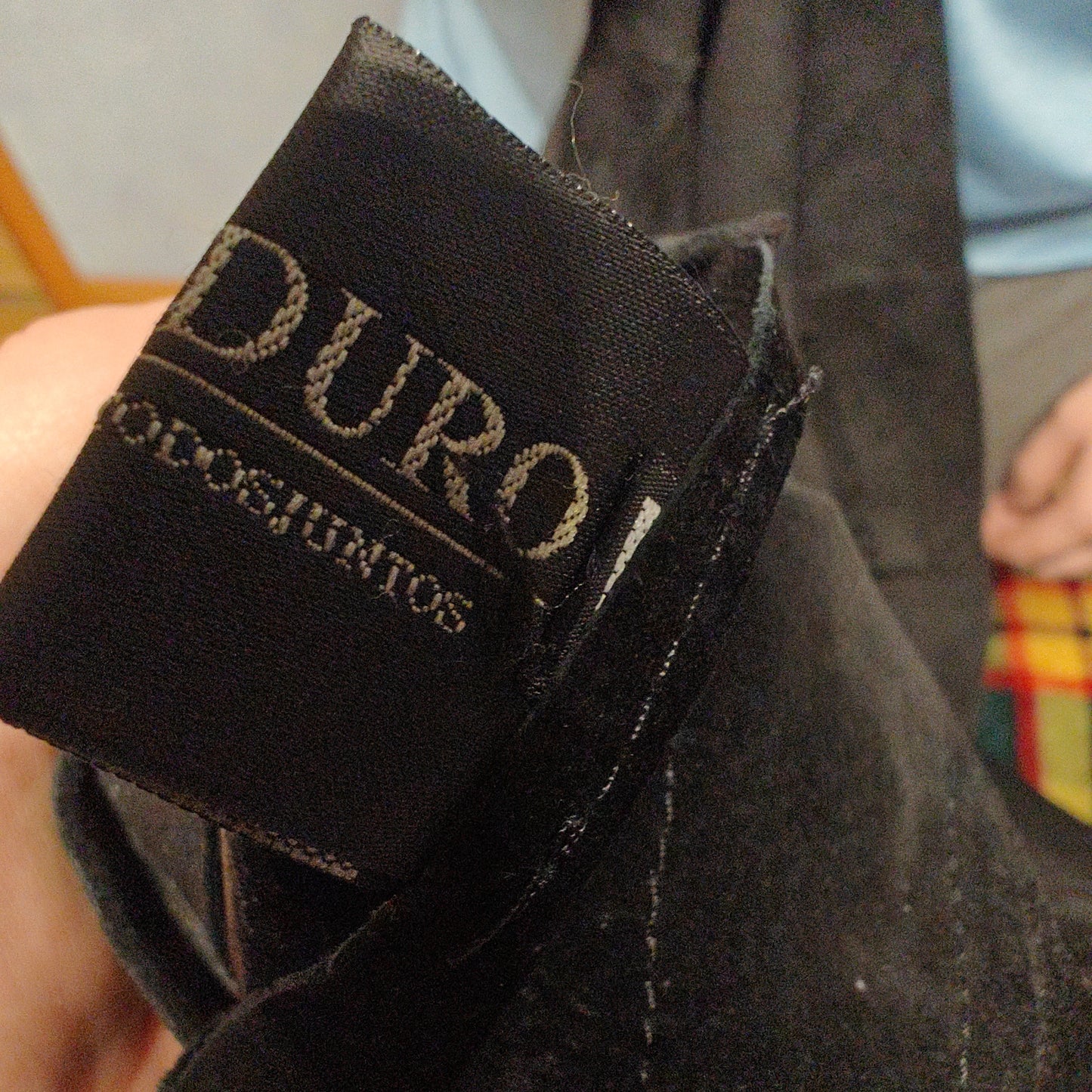 Reza Duro Black Vintage Leather Suede Reversible Bomber Jacket Men Size 52 Large