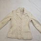 Wilson's White Genuine Leather Button Up Jacket Women Size Small