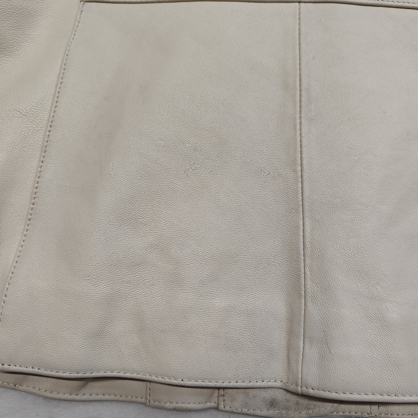 Wilson's White Genuine Leather Button Up Jacket Women Size Small