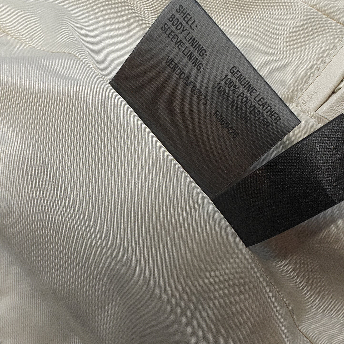 Wilson's White Genuine Leather Button Up Jacket Women Size Small