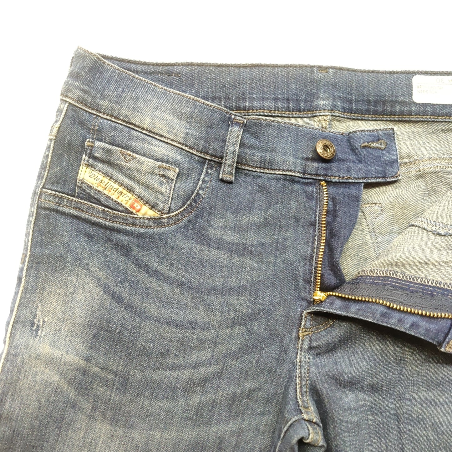 Diesel Livies Super Slim-Jegging Low Waist Blue Denim Jeans Women W30/L36