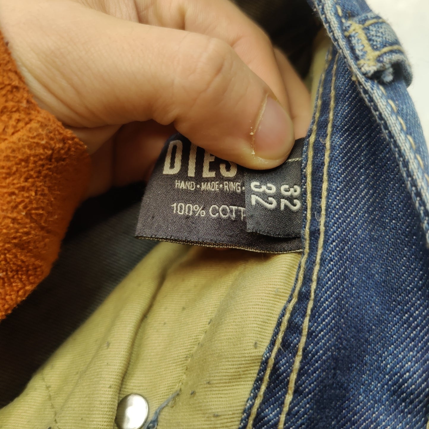 Diesel Vintage Tapered Blue Stonewash Denim Jeans Men Size W32/L32