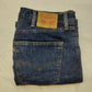 Levi's 501 Regular Straight Fit Blue Denim Cotton Jeans Men Size W36/L31