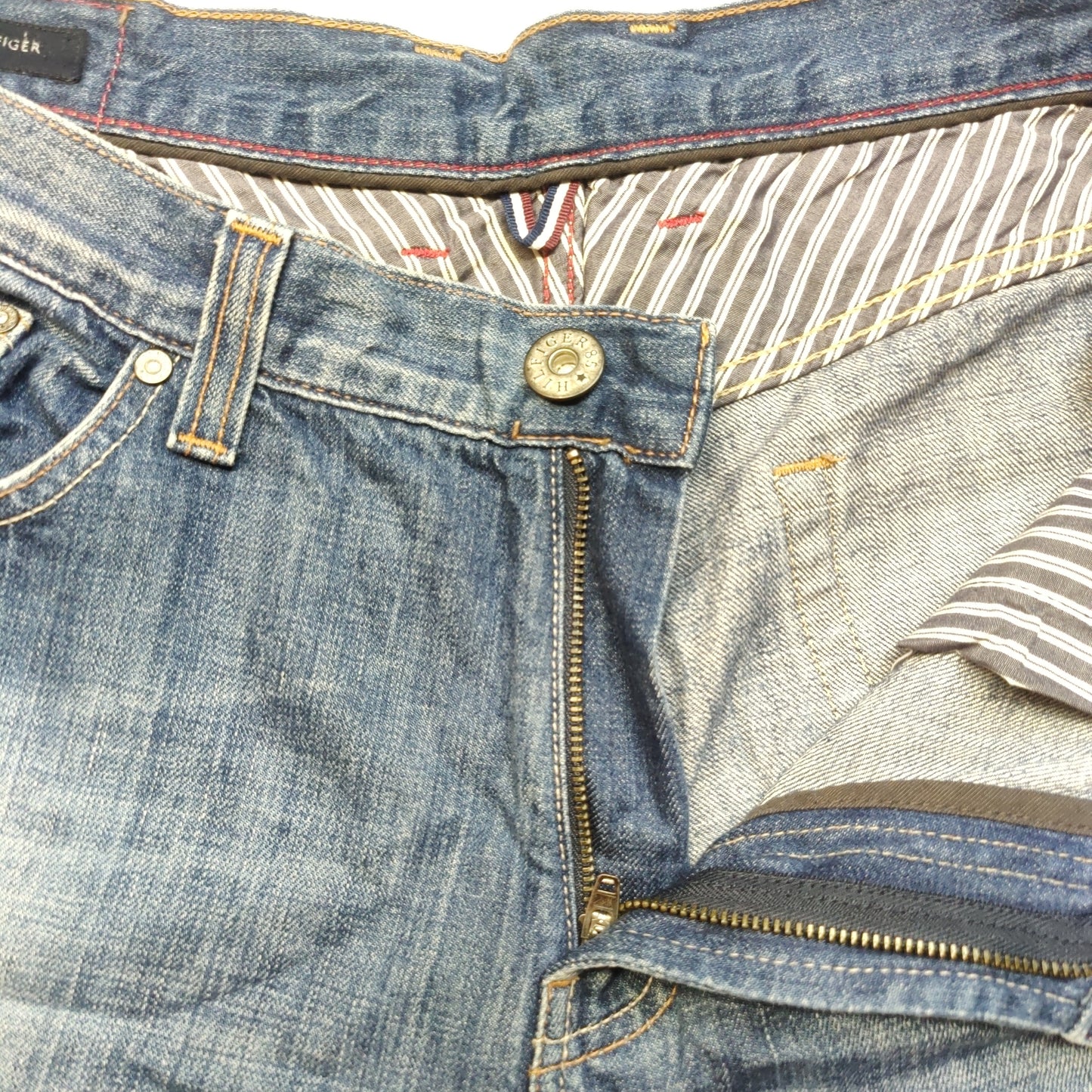 Tommy Hilfiger Brooklyn Regular Straight Fit Blue Jeans Men Size W36/L34