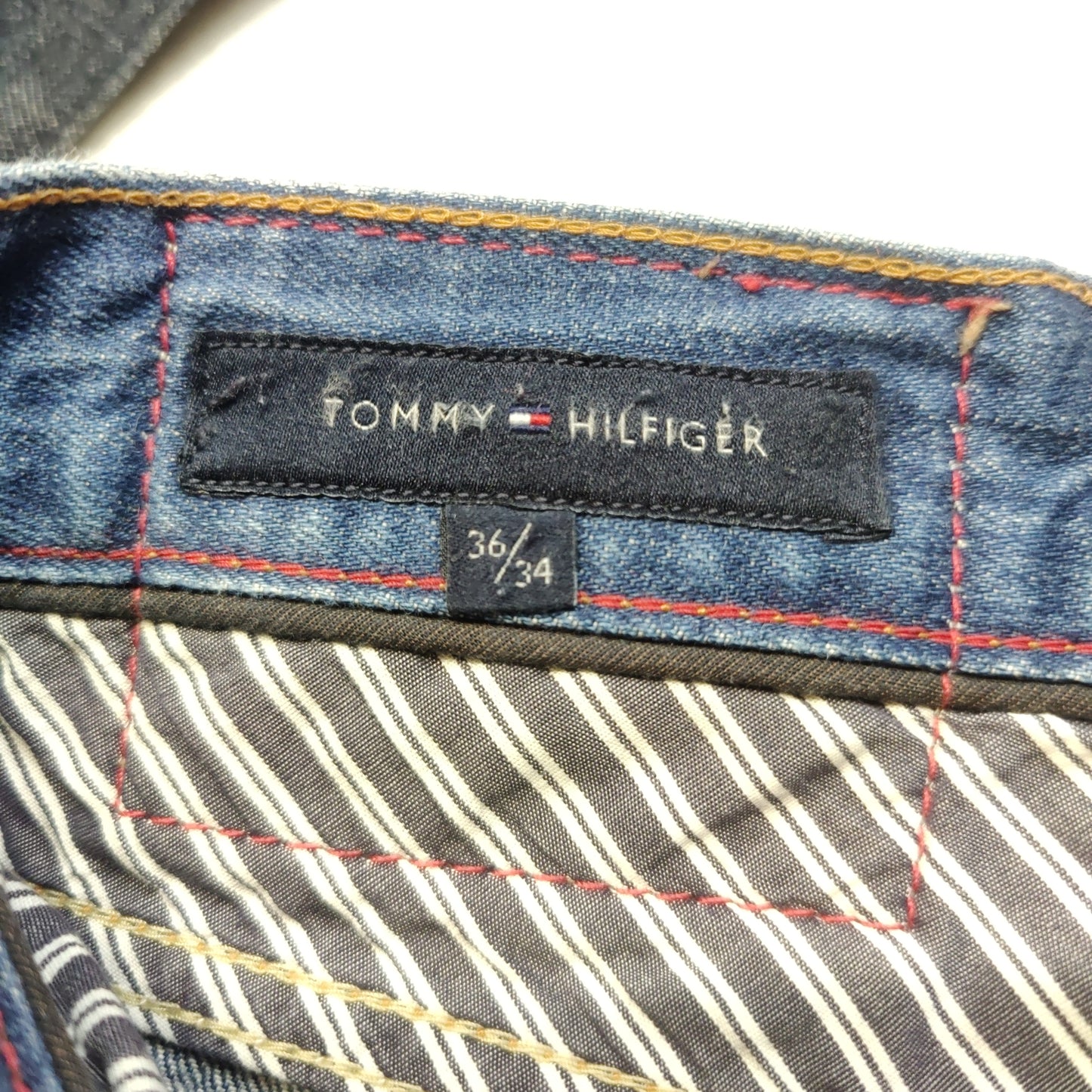 Tommy Hilfiger Brooklyn Regular Straight Fit Blue Jeans Men Size W36/L34