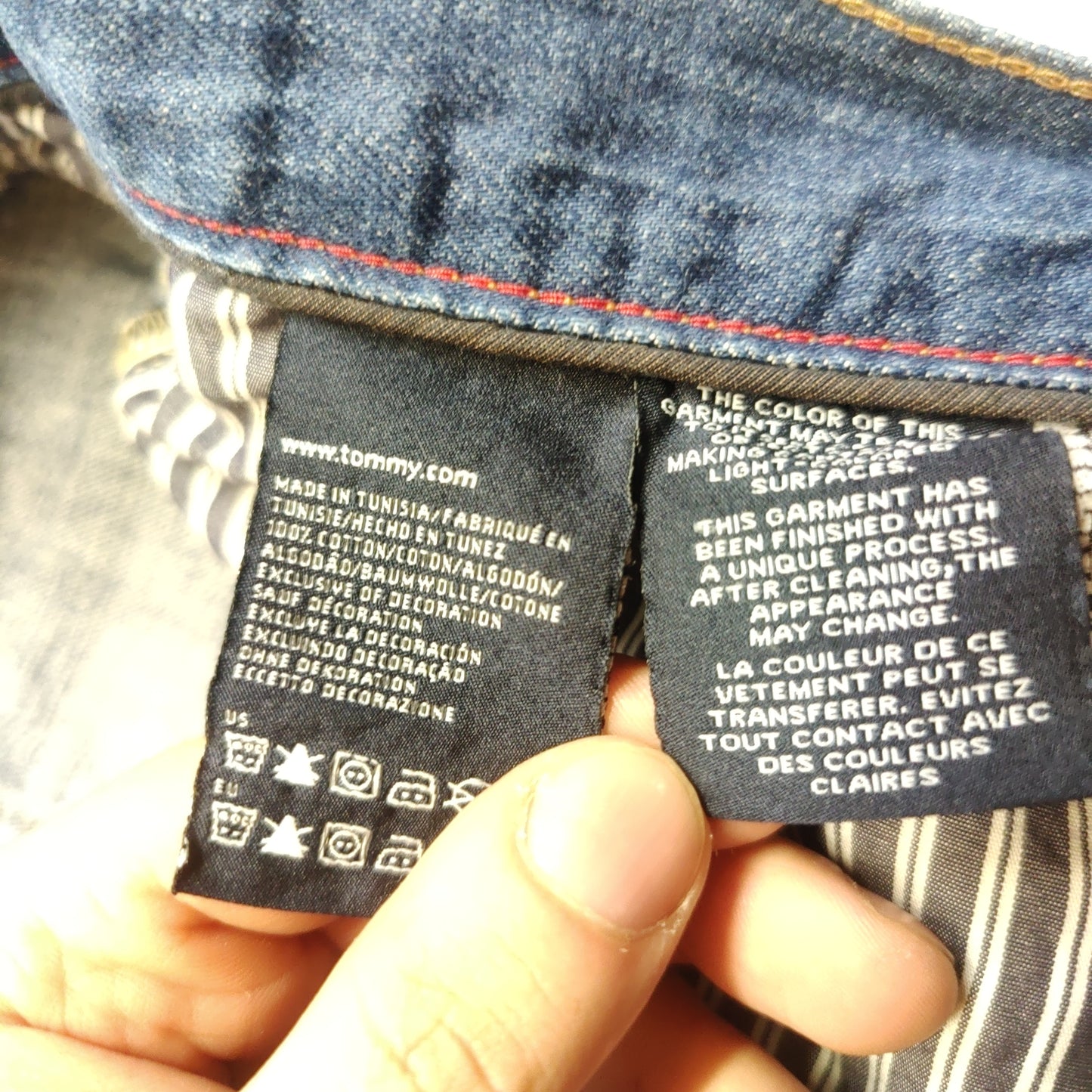 Tommy Hilfiger Brooklyn Regular Straight Fit Blue Jeans Men Size W36/L34