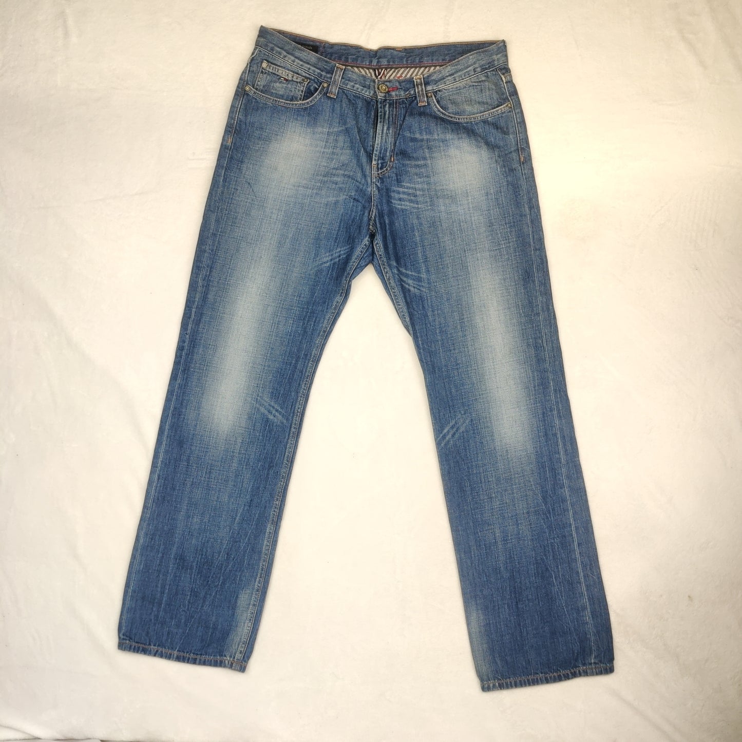 Tommy Hilfiger Brooklyn Regular Straight Fit Blue Jeans Men Size W36/L34
