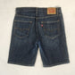 Levi's 505 Vintage Relaxed Straight Blue Denim Jeans Shorts Men Size W33/L21