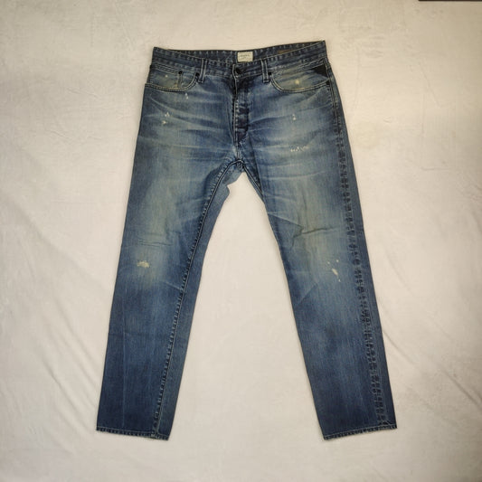 Replay Tabit Regular Straight Fit Blue Denim Jeans Men Size W38/L32