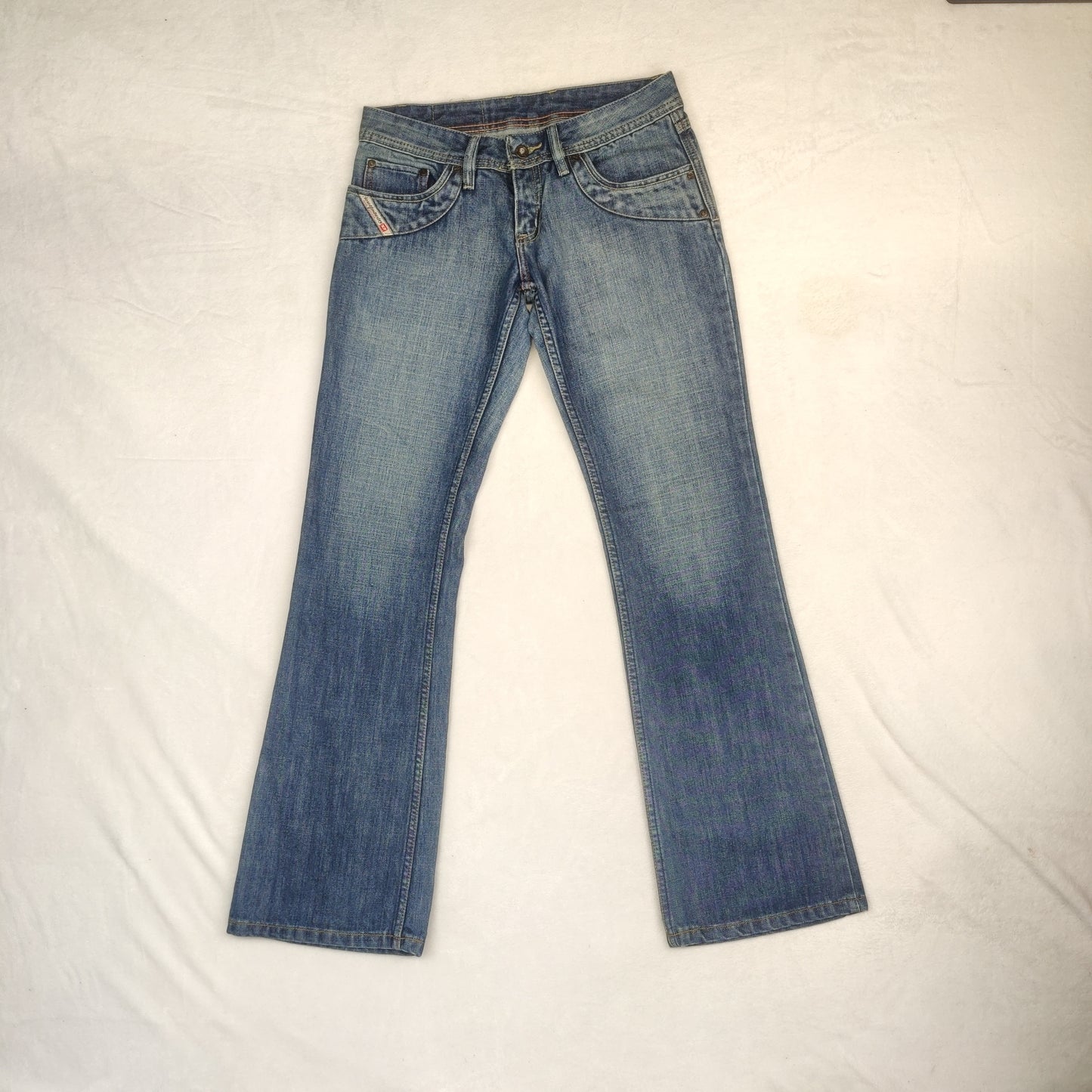Diesel Vintage Bootcut Blue Stonewash Denim Jeans Men Size W32/L34