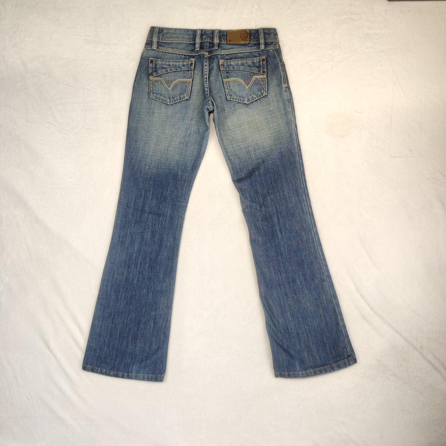 Diesel Vintage Bootcut Blue Stonewash Denim Jeans Men Size W32/L34