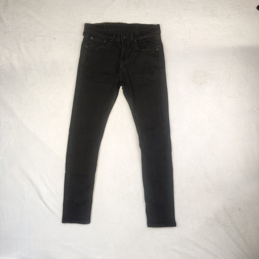Levi's 519 Extreme Skinny Hi-Ball Tapered Black Denim Jeans Men Size W32/L30