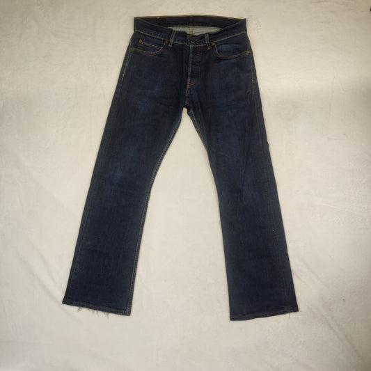 Levi's 512 Slim Tapered Dark Blue Denim Jeans Men Size W32/L32