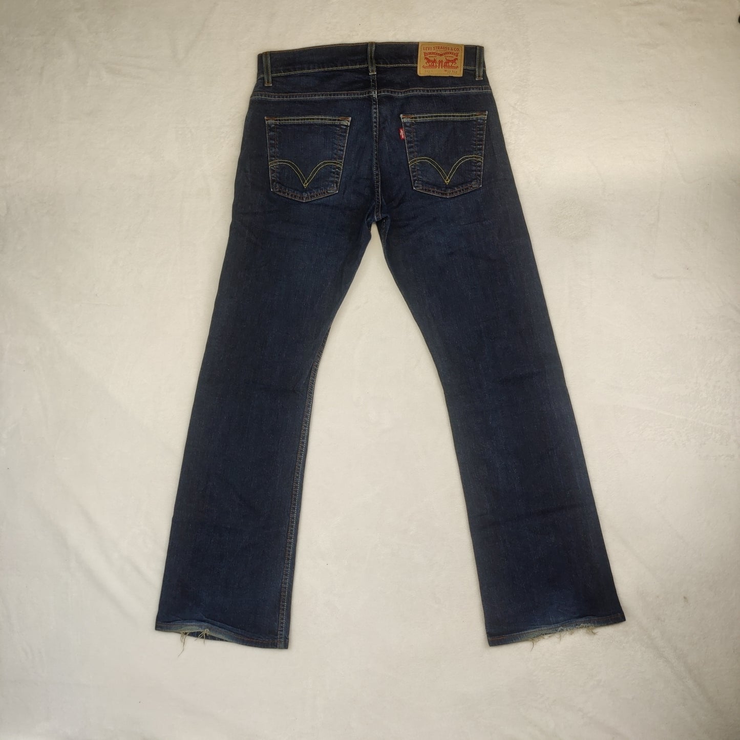 Levi's 512 Slim Tapered Dark Blue Denim Jeans Men Size W32/L32
