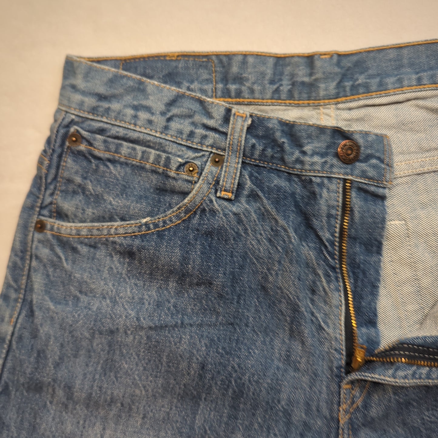 Levi's 507 04 Vintage Bootcut Blue Stonewash Denim Cotton Jeans Men Size W32/L32
