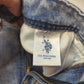 U.S Polo Assn Regular Slim Fit Acid Wash Blue Denim Jeans Men W32/L32