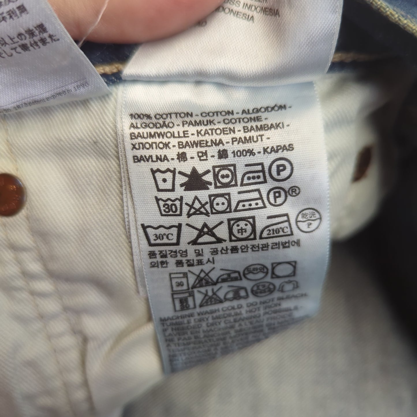 Levi's 501 Regular Straight Fit Stonewash Blue Denim Jeans Men Size W34/L38