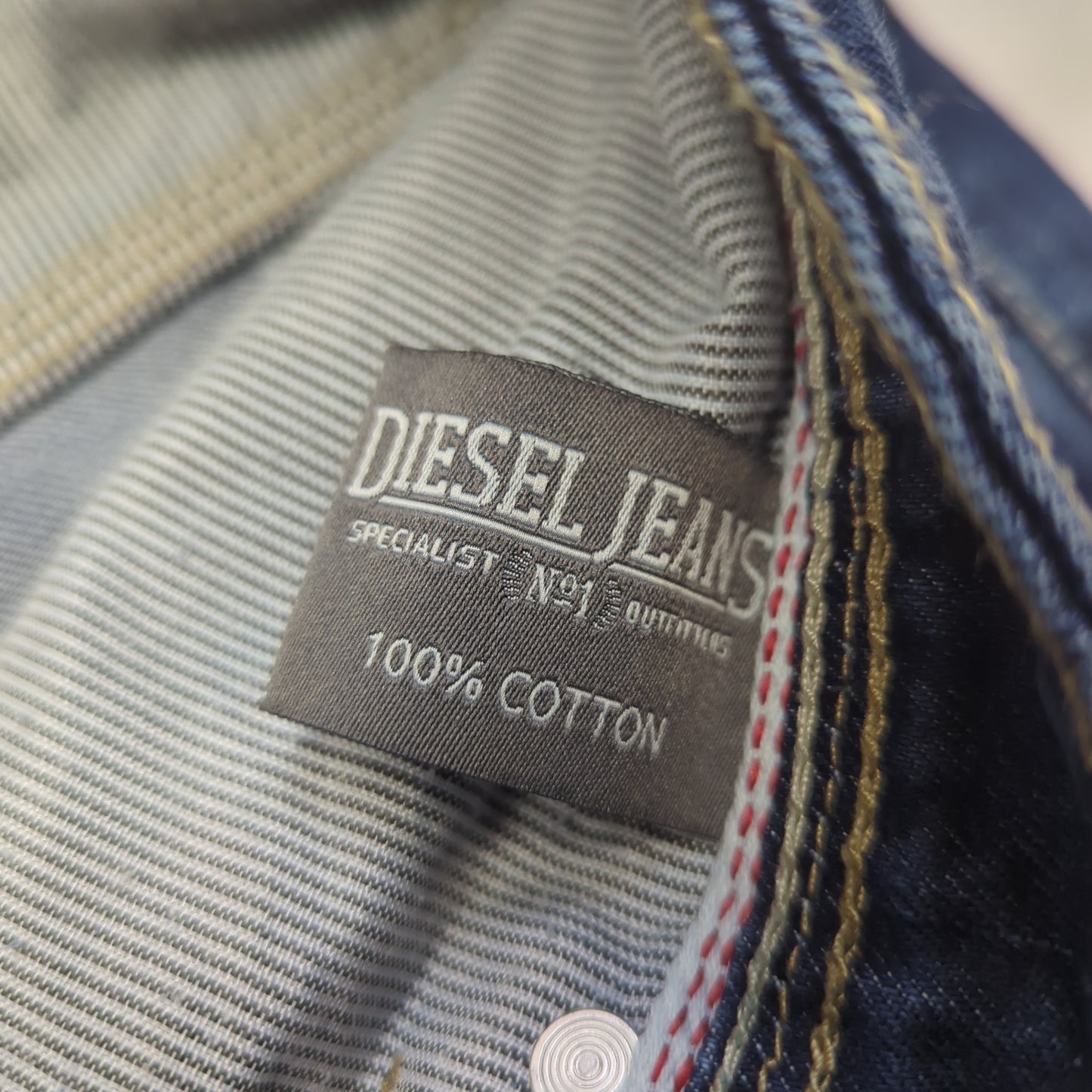 Diesel Hudson Bootcut Blue Stonewash Denim Jeans Men Size W32/L30